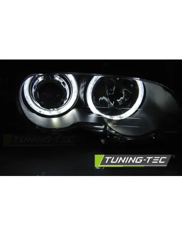 Phares à LED noirs pour BMW E46 04.99-03.03 Coupé Cabriolet