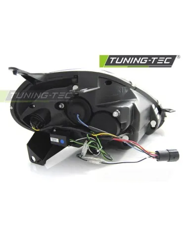 Phares à LED noirs pour FIAT GRANDE PUNTO 08-09