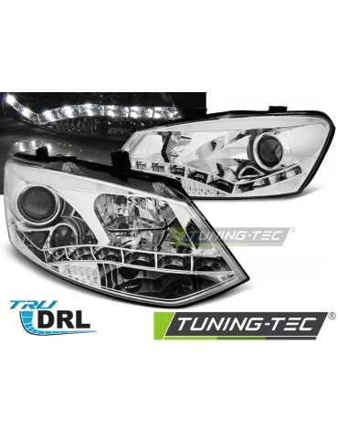 Phares chromés pour VW POLO 6R 09-03.14
