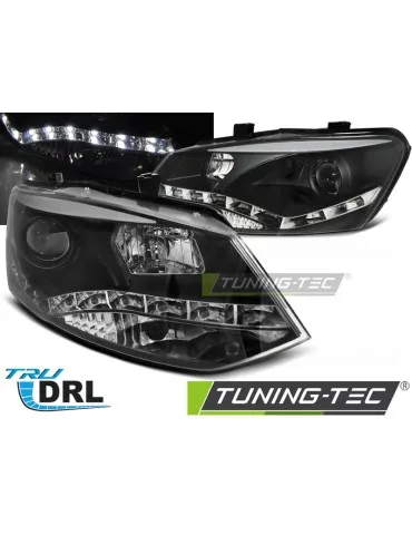 Phares noirs pour VW POLO 6R 09-03.14