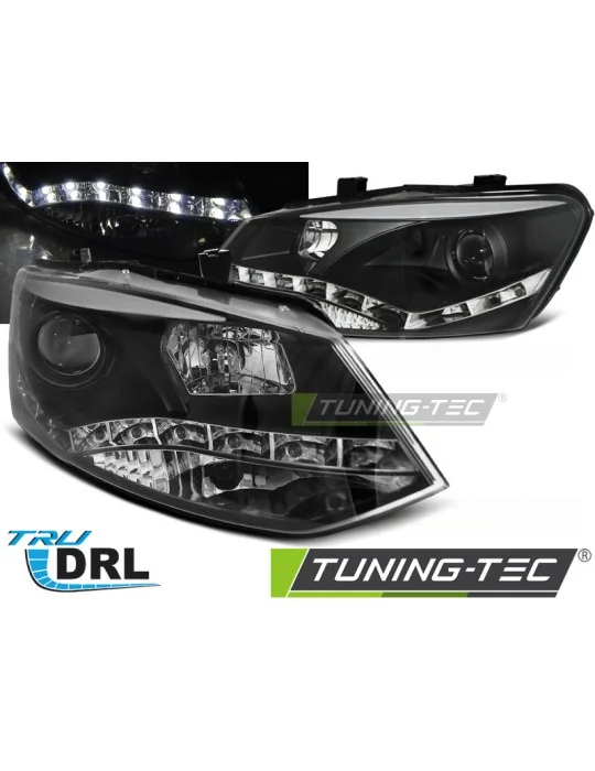Phares noirs pour VW Polo 6R (2009 - 2014)