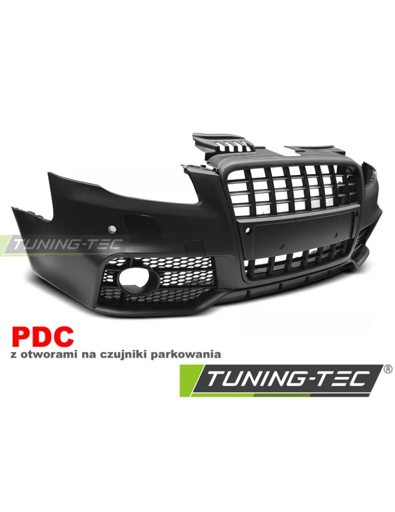 Pare-chocs avant noir pour AUDI A4 04-08