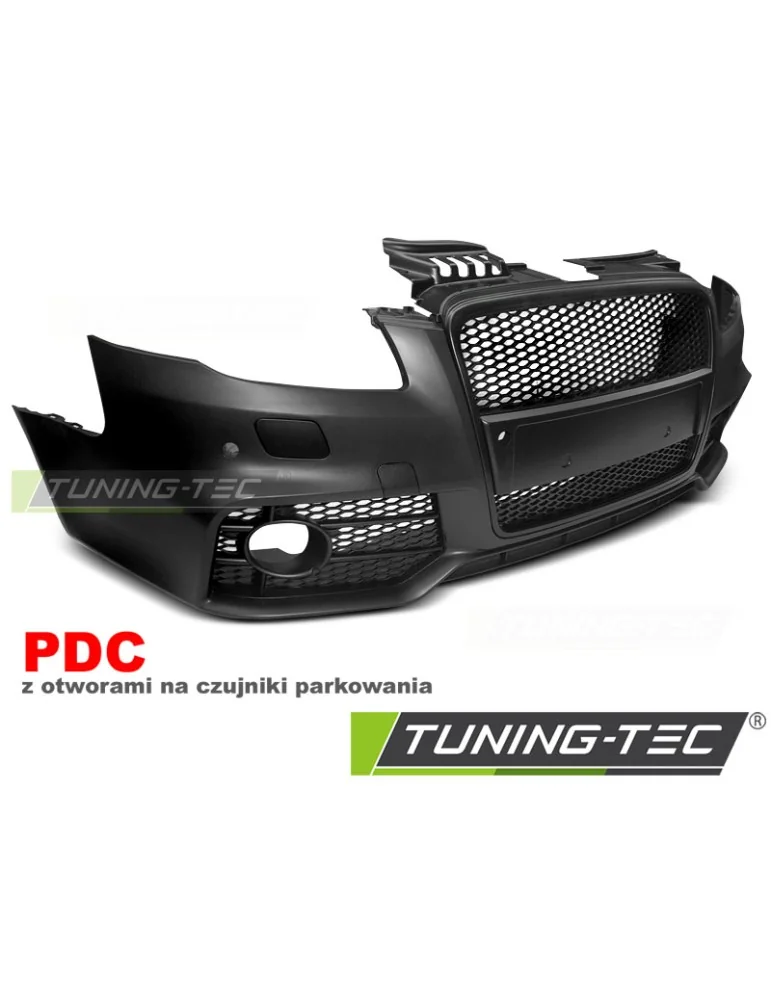 Pare-chocs avant noir pour AUDI A4 04-08