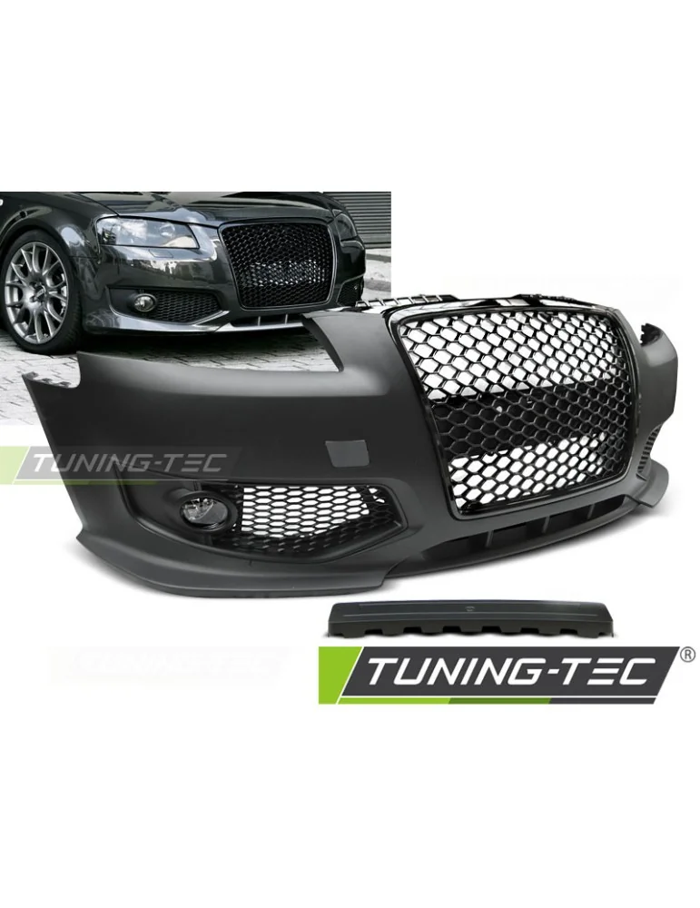 Pare-chocs avant noir pour AUDI A3 06.05-04.08