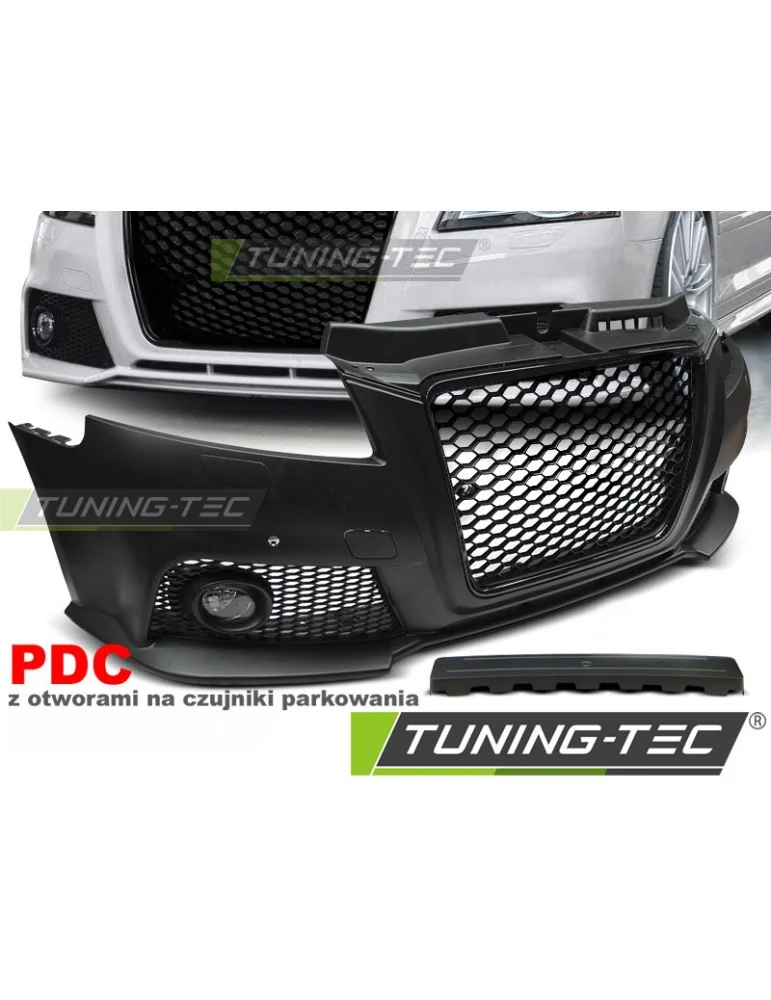Pare-chocs avant noir pour AUDI A3 08-12