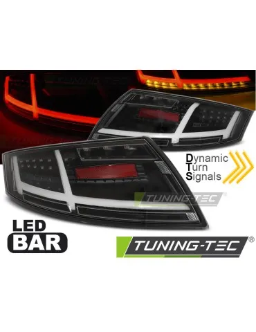 Feux arrière à LED noirs pour AUDI TT 04.06-02.14
