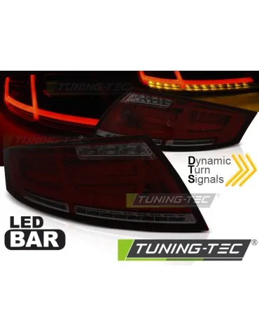 Feux arrière à LED fumés rouges pour AUDI TT 04.06-02.14