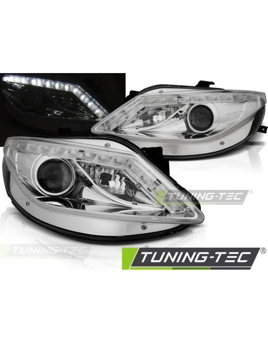 Phares à LED chromés pour Seat Ibiza 6J (2008 - 2012)