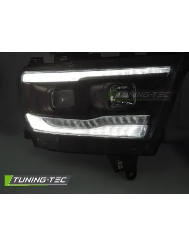 Phares à LED noirs pour DODGE RAM 19-22