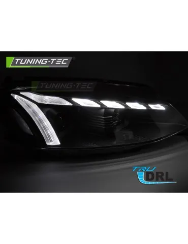 Phares halogène noirs pour VW GOLF 7 17-19