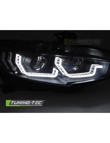 Phares noirs pour HONDA CIVIC X 16-21
