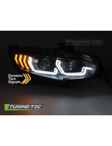 Phares noirs pour HONDA CIVIC X 16-21