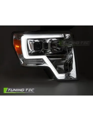 Phares à LED chromés pour FORD F150 MK12 08-14