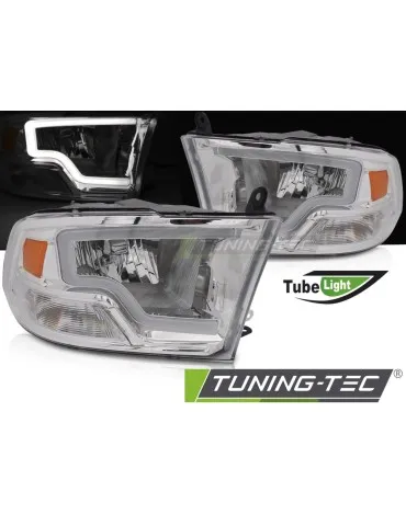Phares à LED chromés pour DODGE RAM 09-18