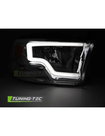 Phares à LED chromés pour DODGE RAM 09-18