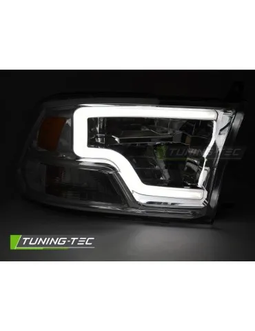Phares à LED chromés pour DODGE RAM 09-18
