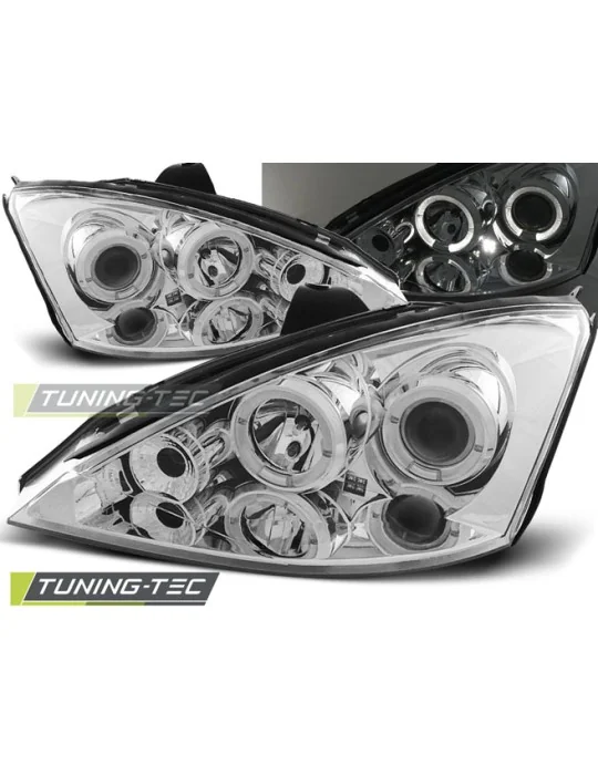 Phares chromés pour Ford Focus (1998 - 2001)