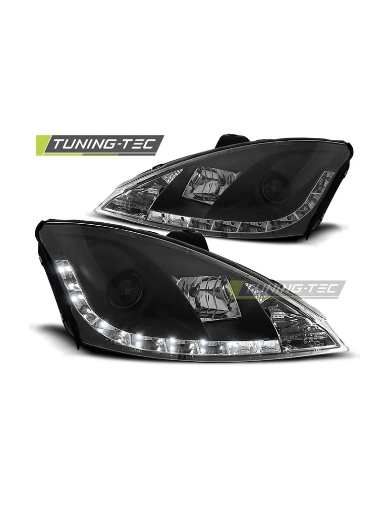 Phares à LED noirs pour FORD FOCUS 10.98-10.01