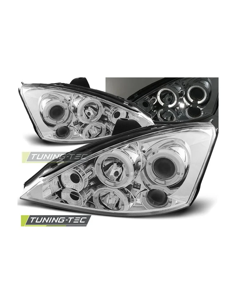 Phares chromés pour FORD FOCUS 11.01-10.04