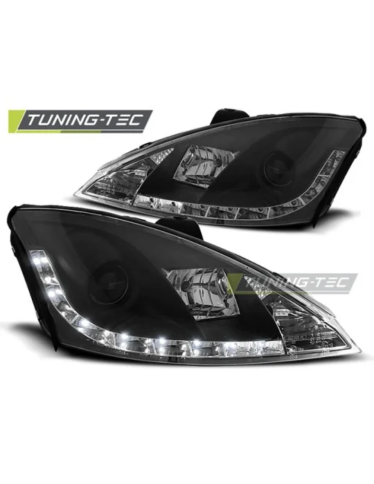 Phares à LED noirs pour Ford Focus (2001 - 2004)