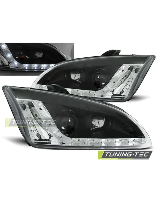Phares à LED noirs pour Ford Focus II (2004 - 2008)