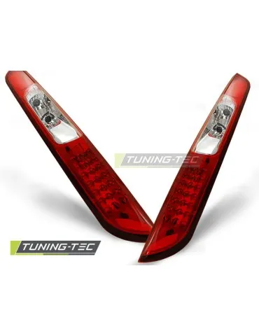Feux arrière à LED rouges blancs pour FORD FOCUS MK2 09.04-08 berline à hayon