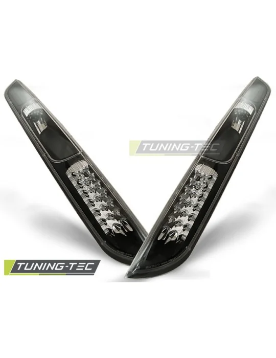 Feux arrière à LED noirs pour Ford Focus MK2 berline à hayon (2004 - 2008)