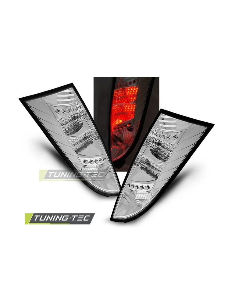 Feux arrière à LED chromés pour FORD FOCUS MK1 10.98-10.04