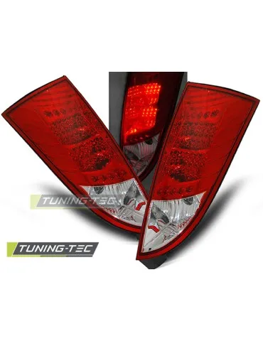 Feux arrière à LED rouges blancs pour FORD FOCUS MK1 10.98-10.04 berline à hayon