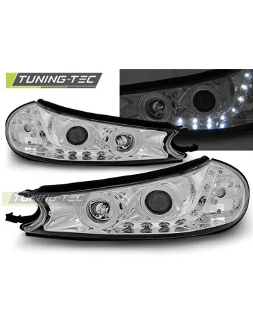 Phares à LED chromés pour FORD MONDEO 10.96-08.00