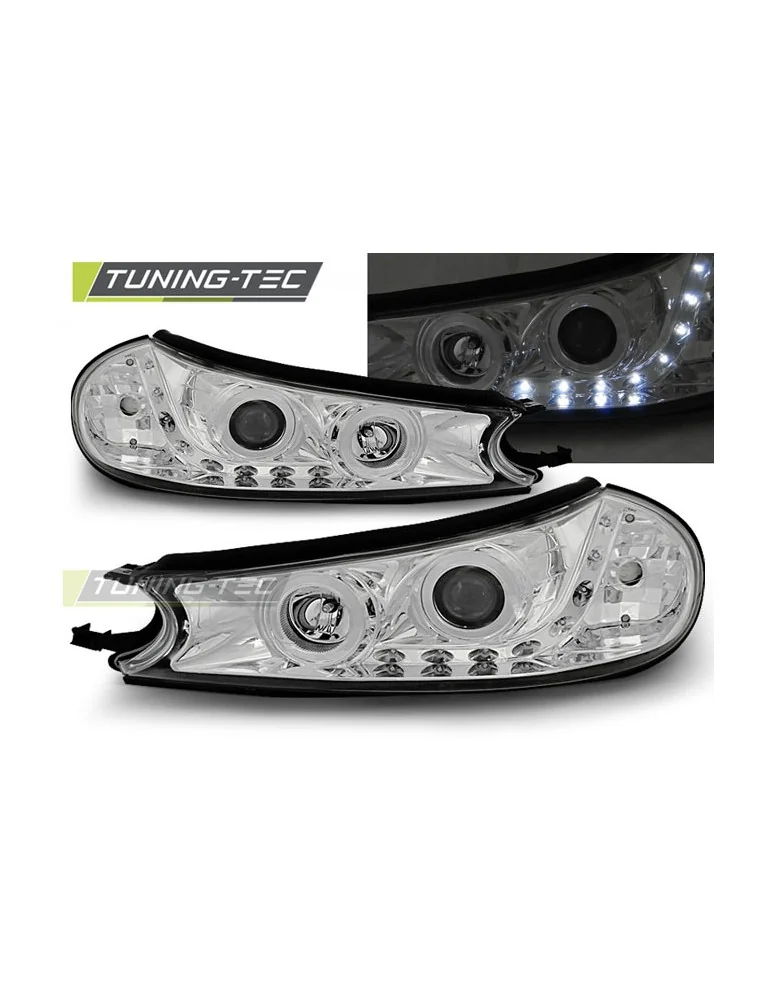 Phares à LED chromés pour FORD MONDEO 10.96-08.00