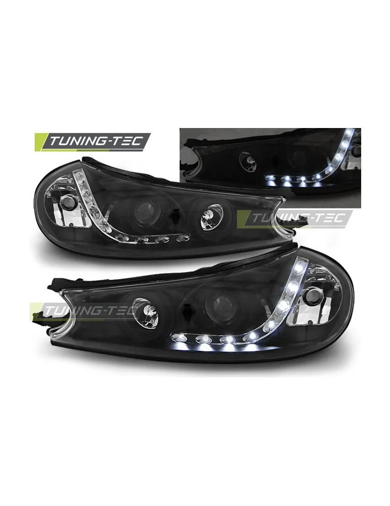 Phares à LED noirs pour FORD MONDEO 10.96-08.00