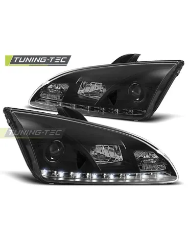 Phares à LED noirs pour FORD FOCUS II 09.04-01.08