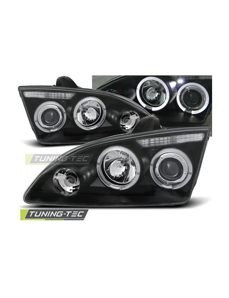 Phares noirs pour FORD FOCUS II 09.04-01.08