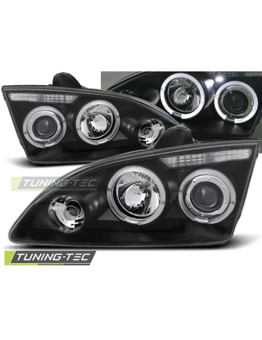 Phares noirs pour Ford Focus II (2004 - 2008)