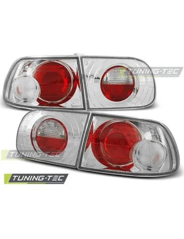 Bloc optique chromé pour HONDA CIVIC 09.91-08.95 3 portes