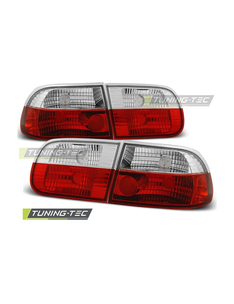 Feux arrière rouges blancs pour HONDA CIVIC0 9.91-08.95 3 portes