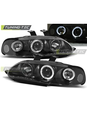 Phares noirs pour HONDA CIVIC 09.91-08.95 2 portes/3 portes