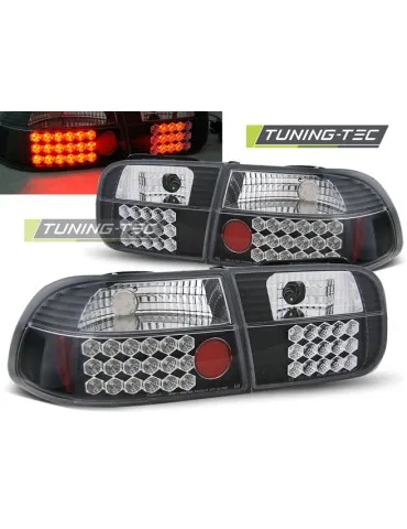 Feux arrière à LED noirs pour HONDA CIVIC 09.91-08.95 3 portes
