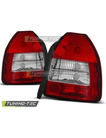 Feux arrière rouges blancs pour HONDA CIVIC 09.95-02.01 3 portes