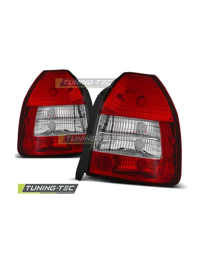 Feux arrière rouges blancs pour HONDA CIVIC 09.95-02.01 3 portes