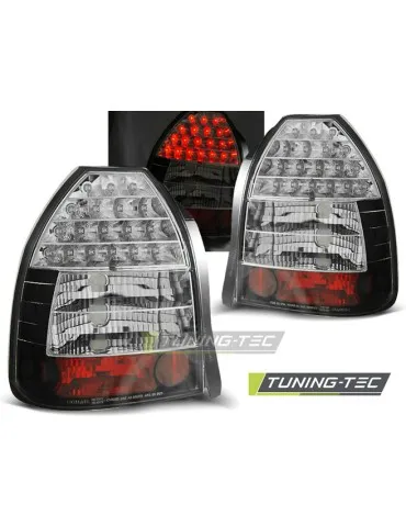 Feux arrière à LED noirs pour HONDA CIVIC 09.95-02.01 3 portes