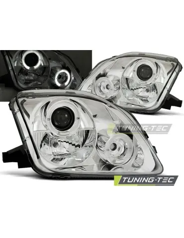 Phares chromés pour HONDA PRELUDE 02.97-01