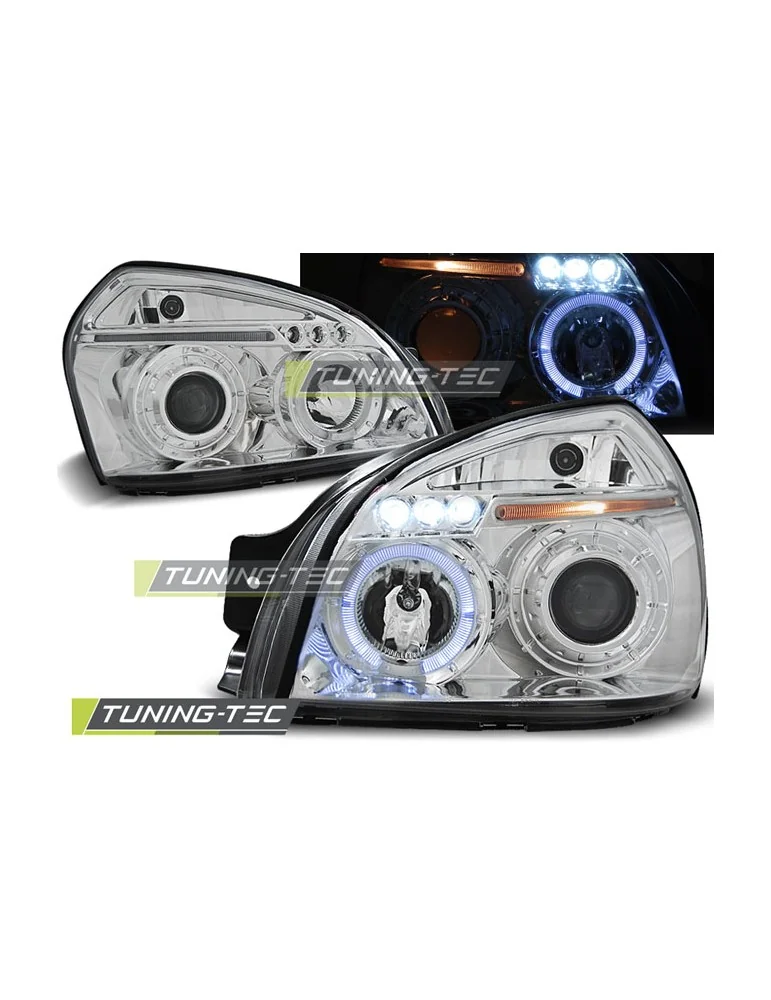 Phares chromés pour HYUNDAI TUCSON 07.04-10