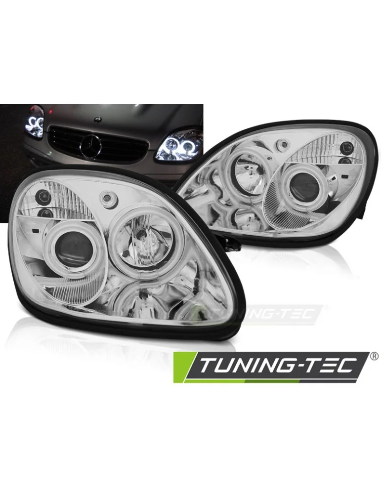 Phares chromés pour MERCEDES R170 SLK 04.96-04