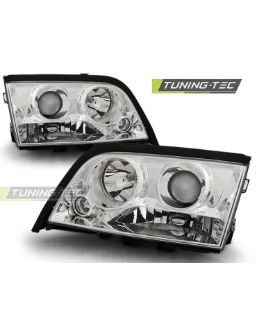 Phares chromés pour MERCEDES W202 C-KLASA 06.93-06.00