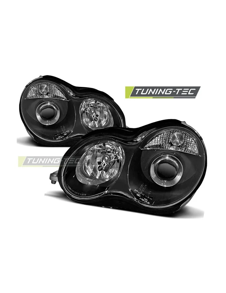 Phares noirs pour MERCEDES W203 C-KLASA 07.00-03.04