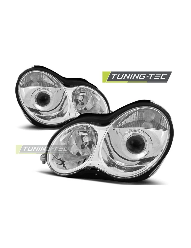 Phares chromés pour MERCEDES W203 C-KLASA 07.00-03.04
