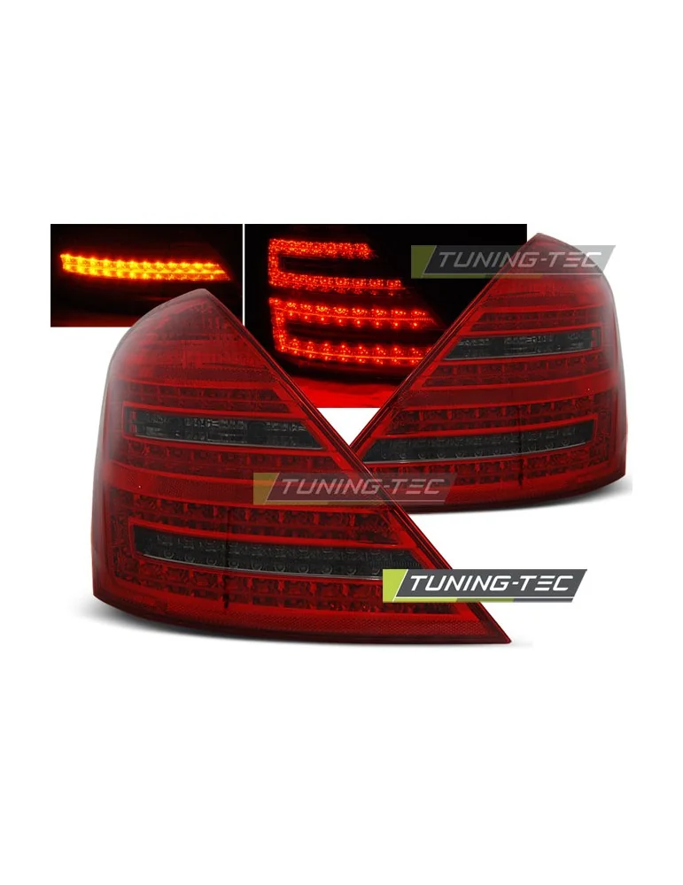 Feux arrière à LED fumés rouges pour MERCEDES W221 S-KLASA 05-09