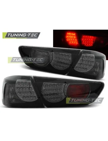 Feux arrière à LED noirs fumés pour MITSUBISHI LANCER 8 Berline 08-11